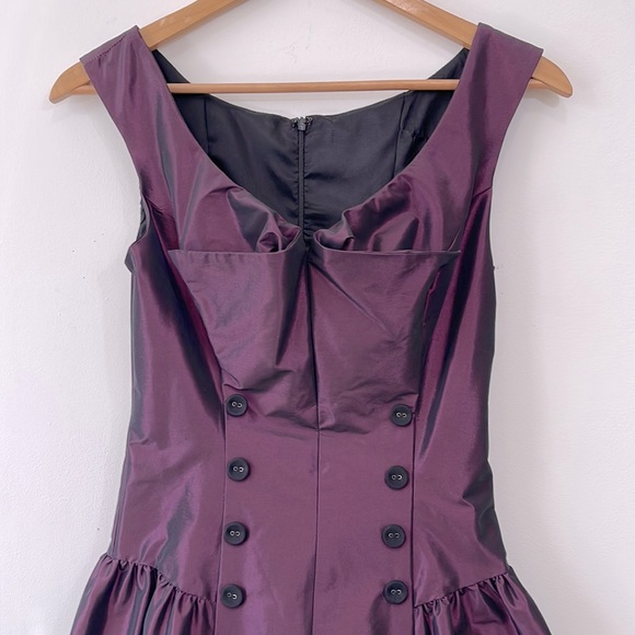 Anthropologie Eva Franco Dress Womens Size 0 Purple Silk Blend - Picture 4 of 10